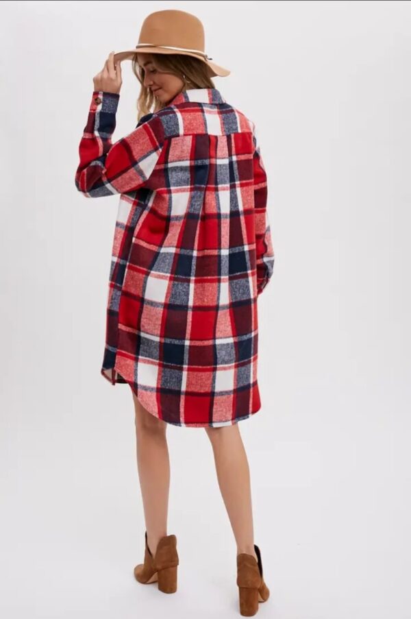 Product Image for  Plaid Longline Shacket- 2 colors available