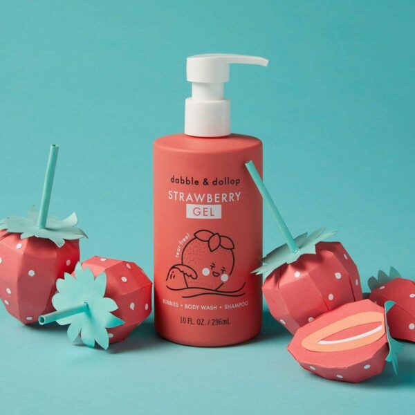 Product Image for  All-Natural Strawberry Shampoo, Body Wash & Bubbles