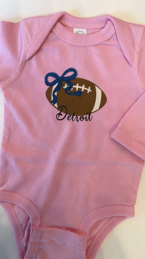 Product Image for  Detroit Bow Football Onesie