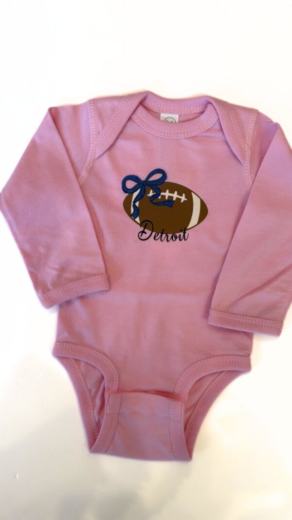 Product Image for  Detroit Bow Football Onesie