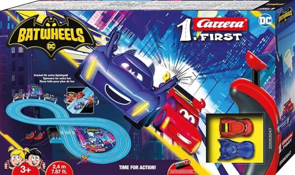 Product Image for  Carrera Batwheels Time for Action Slot Car Set