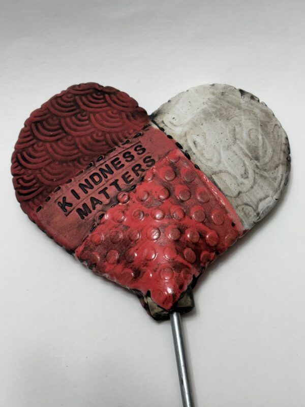 Product Image for  Ceramic Heart Garden Stake by Anita Lamour AML2510