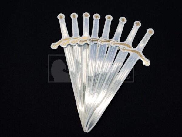 Product Image for  Vinyl Sword Sticker | Scottish Claymore Sticker |Silver and Gold Metallic Foil Sticker