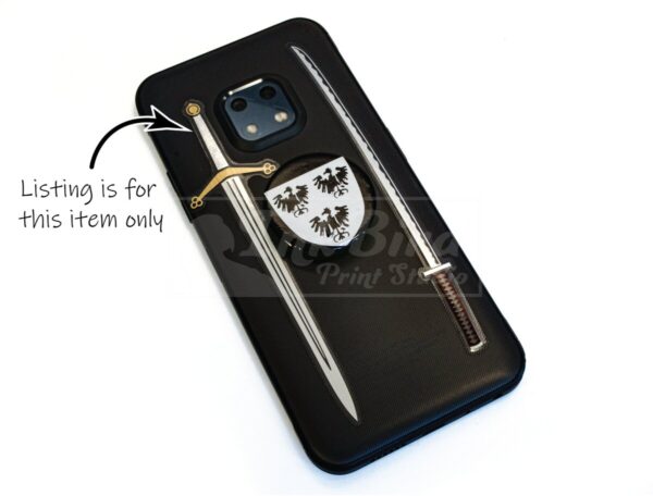 Product Image for  Vinyl Sword Sticker | Scottish Claymore Sticker |Silver and Gold Metallic Foil Sticker