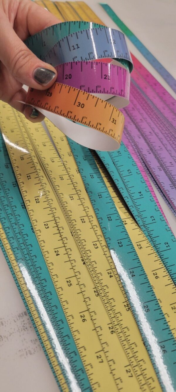 Product Image for  Adhesive Vinyl Ruler for Worktables, tool boxes, tackle boxes, and more!