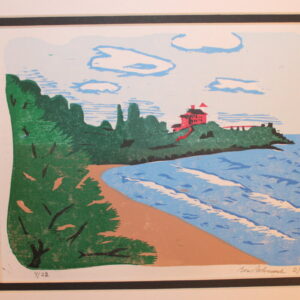 Product Image for  “Marquette Light” Woodcut by Ben Bohnsack
