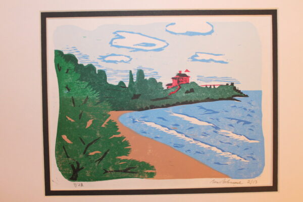 Product Image for  “Marquette Light” Woodcut by Ben Bohnsack