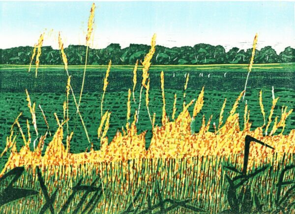 Product Image for  “Egrets” Woodcut by Ben Bohnsack