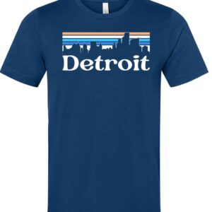 Product Image for  Retro Skyline Detroit T-shirt