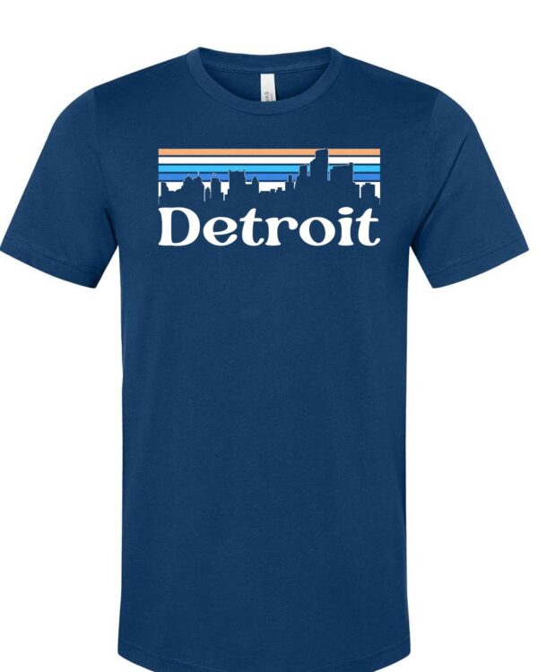 Product Image for  Retro Skyline Detroit T-shirt