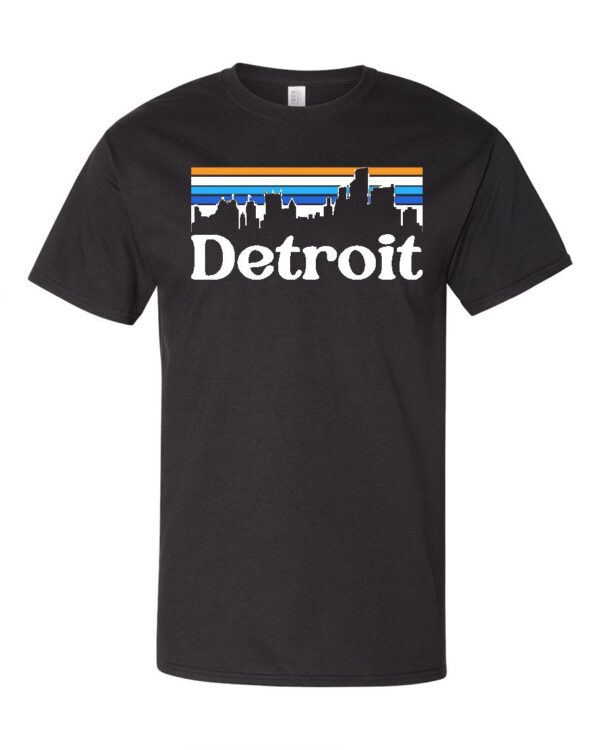 Product Image for  Retro Skyline Detroit T-shirt