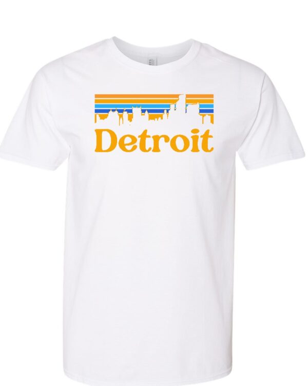 Product Image for  Retro Skyline Detroit T-shirt