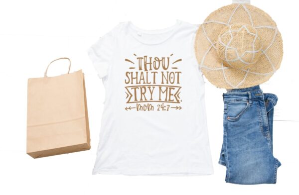 Product Image for  Thou Shall Not Try Me, Mom 24-7 T-Shirt