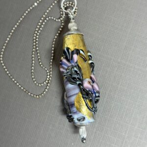 Product Image for  Pink Floral, Glass Pendant, Cyndi Ernst, CE25438