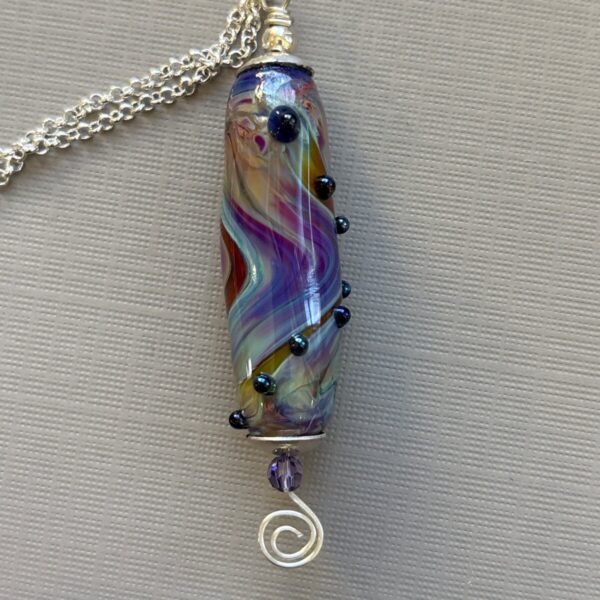 Product Image for  Silver Glow Necklace, Glass/Sterling, Cyndi Ernst, CE1249