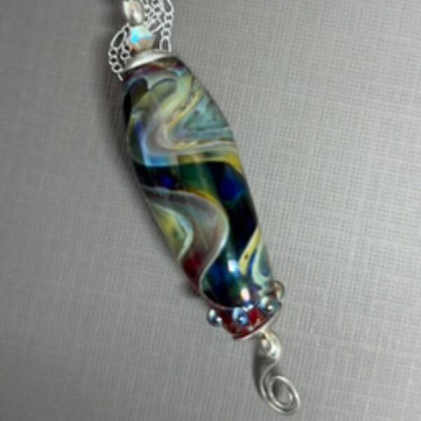 Product Image for  Swirling Water, Glass Pendant, Cyndi Ernst, CE25430