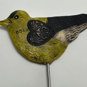 Product Image for  Ceramic Bird Garden Stake Goldfinch By Anita Lamour AML2414