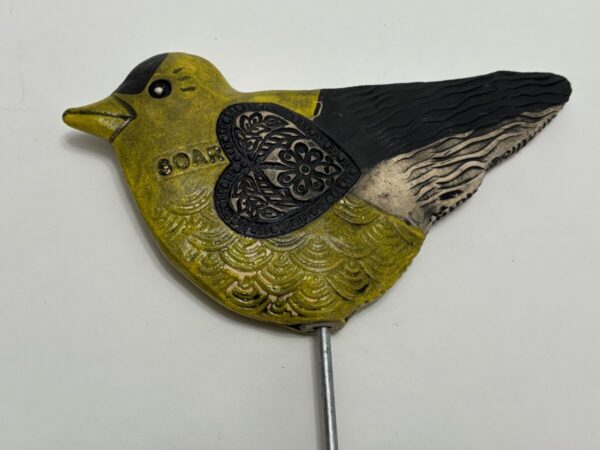 Product Image for  Ceramic Bird Garden Stake Goldfinch By Anita Lamour AML2414