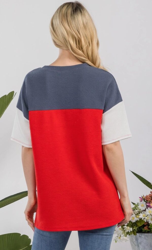 Product Image for  Color Block Top with Star Detail