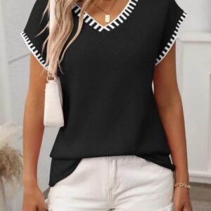 Product Image for  Knit Cap Sleeve Top – 3 Color Options