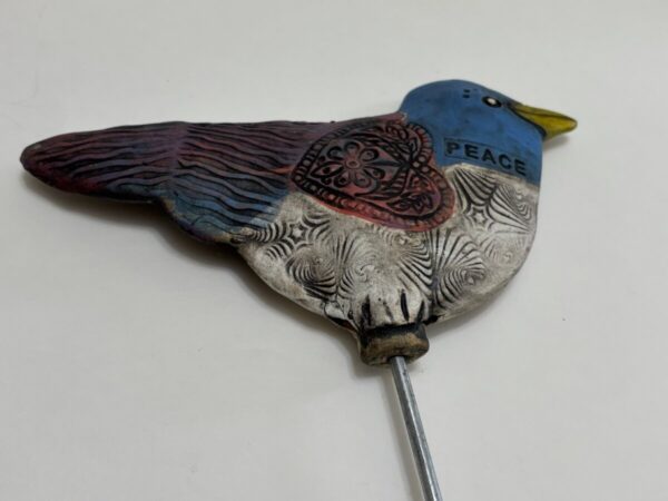Product Image for  Ceramic Bird Garden Stake Peace by Anita Lamour AML2507