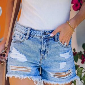 Product Image for  Raw Hem Denim Shorts