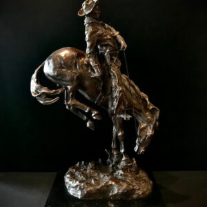 Product Image for  “The Broncho Buster” Bronze Sculpture after Frederic Remington – 24” Tall