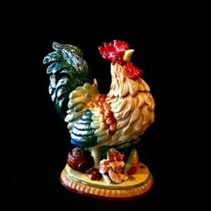 Product Image for  Vintage Mediterranean Rooster Centerpiece – Fitz & Floyd