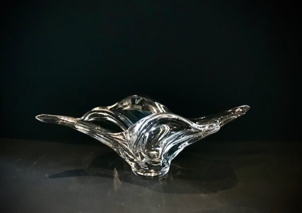 Product Image for  Signed Art Vannes Sculptural Crystal Centerpiece – France, Mid-Century