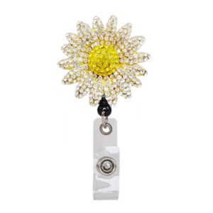 Product Image for  Daisy Sparkle and Shine Rhinestone Badge Reel: SPARKLE & SHINE DAISY