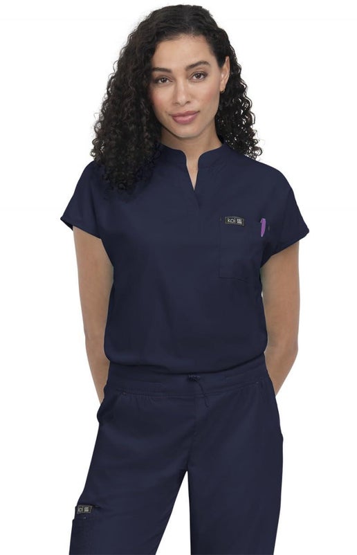 Downloaded from Shopify for use with Vendor ID (893) and Product ID (8969887908062). Product Image for KOI Basics ARI Women S 1-Pocket Stretch Tuck-in Scrub Top
