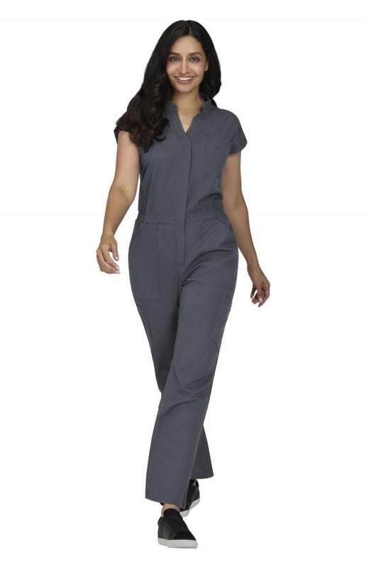 Downloaded from Shopify for use with Vendor ID (893) and Product ID (8970834706654). Product Image for KOI Women’s Anja Jumpsuit – Healthcare Medical Scrubs