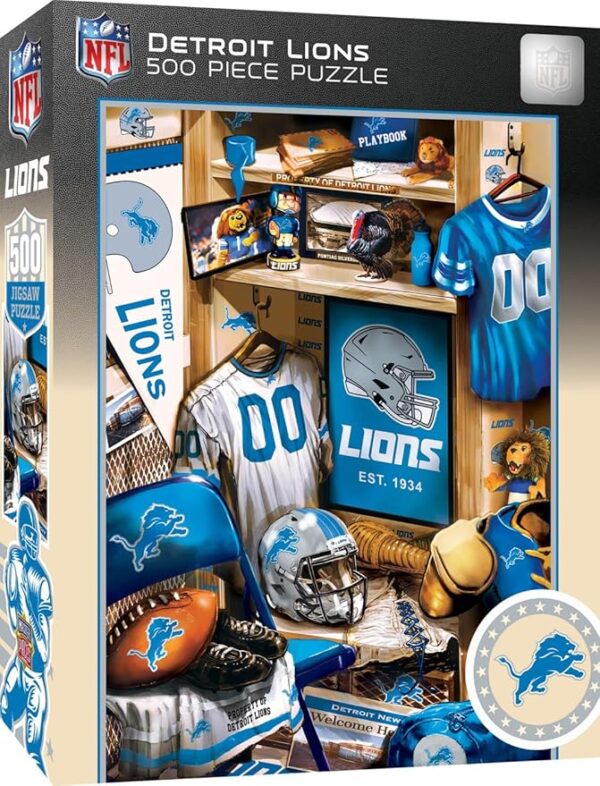 Product Image for  Detroit Lions Locker Room 500 Piece Puzzle