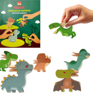 Product Image for  Clothespin Puppets Dinosaurs