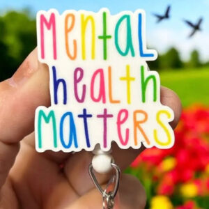Product Image for  Mental Health Matters.  Badge Reel Holder : Belt clip