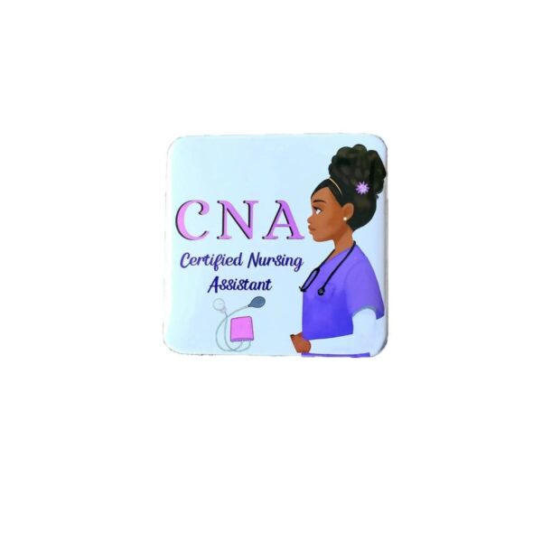Product Image for  CNA Certified Nursing Assistant Purple ID Retractable Badge Holder: Alligator