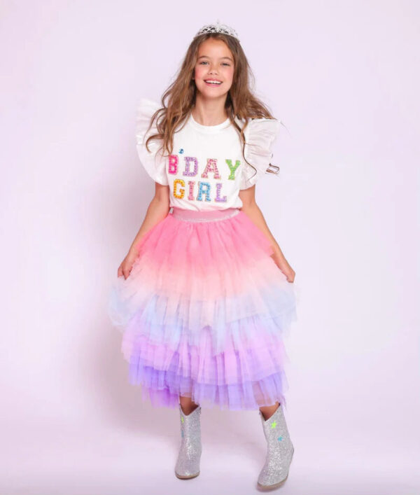 Product Image for  Birthday Girl Gem Ruffle Shirt