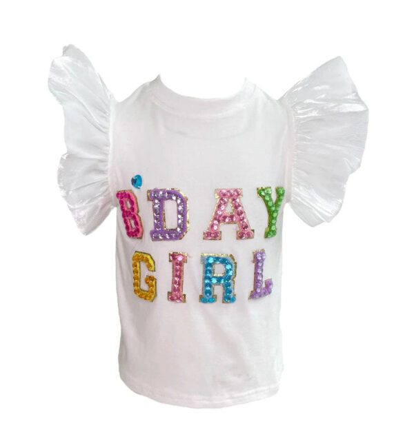 Product Image for  Birthday Girl Gem Ruffle Shirt