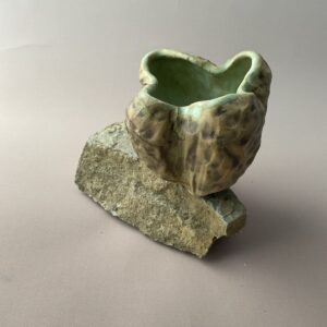 Product Image for  Green Pinch Pot, Stoneware Clay, Mary Neff, MN4