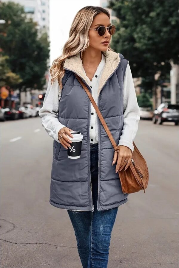 Product Image for  Elise Reversible Sherpa Lined Vest- 3 colors