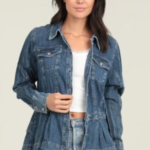 Product Image for  Natalie Denim Peplum Jacket