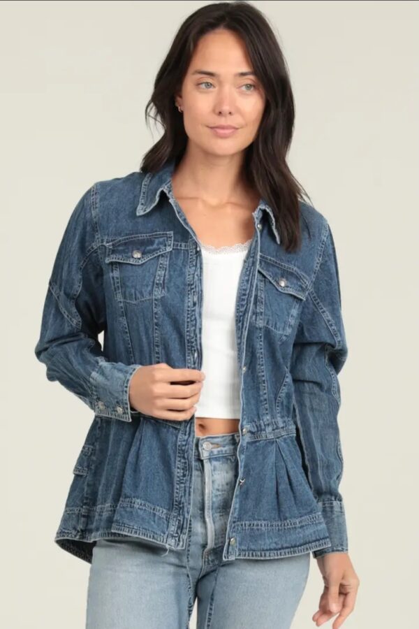 Product Image for  Natalie Denim Peplum Jacket