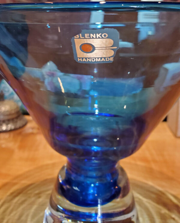 Product Image for  Vintage Handmade Blenko Pedestal Bowl