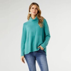 Product Image for Heavenly Luxe Turtleneck Sweater – Blue Surf