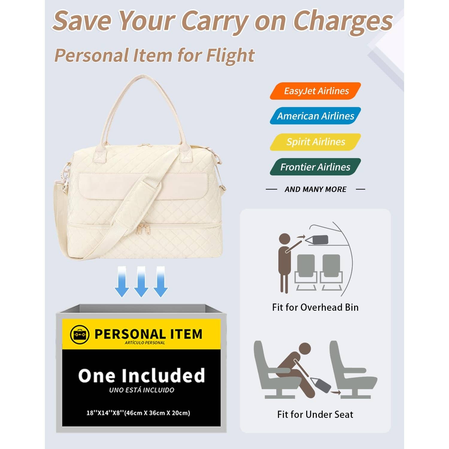 Downloaded from Square for use with Vendor ID (404) and Product ID (Square: DXWRCO4QBWUMPTZNFCCBUX3X - WC: 72552). Product Image for Airplane Approved Duffle Bag & Toiletry Bag Set 2 PCS: Black
