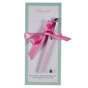 Product Image for Magnetic Notepad w/pen Blessed Prov. 31:28