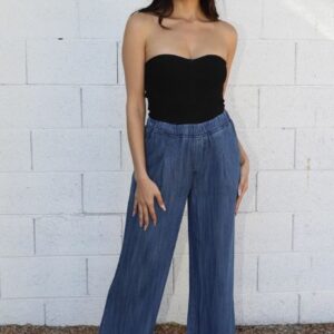 Product Image for  Tencel Wide Leg Elastic Waist Pants