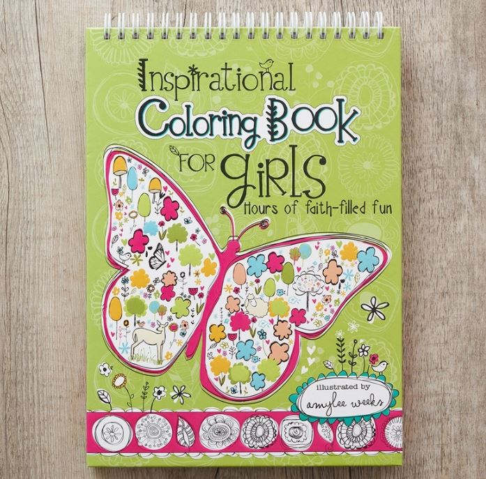 Downloaded from Square for use with Vendor ID (404) and Product ID (Square: TZIUEQVUCXRA5HDSGXM3OWZZ - WC: 73033). Product Image for Inspirational Coloring Book For Girls
