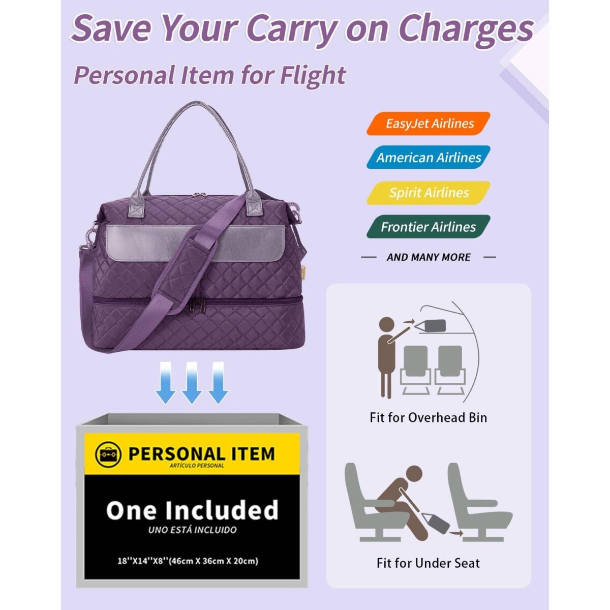 Downloaded from Square for use with Vendor ID (404) and Product ID (Square: DXWRCO4QBWUMPTZNFCCBUX3X - WC: 72552). Product Image for Airplane Approved Duffle Bag & Toiletry Bag Set 2 PCS: Black