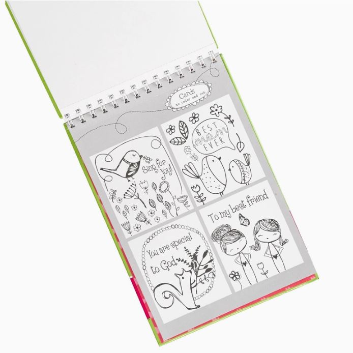 Downloaded from Square for use with Vendor ID (404) and Product ID (Square: TZIUEQVUCXRA5HDSGXM3OWZZ - WC: 73033). Product Image for Inspirational Coloring Book For Girls